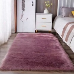 Γούνινο Βελούδινο Χαλί Διαδρόμου 60x90cm Μώβ Γούνινο Βελούδινο Χαλί Διαδρόμου 60x90cm Μώβ