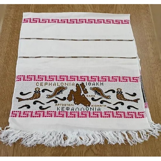 Σεμέν Υφαντό Κεφαλονιά 45x105cm Κόκκινο / Καφέ Σεμέν Υφαντό Κεφαλονιά 45x105cm Κόκκινο / Καφέ