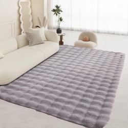 Γούνινο Χαλί Διαδρόμου Αντιολισθητικό 50x80cm Bubble Rug Γκρι/ Ανοιχτο Γούνινο Χαλί Διαδρόμου Αντιολισθητικό 50x80cm Bubble Rug Γκρι/ Ανοιχτο