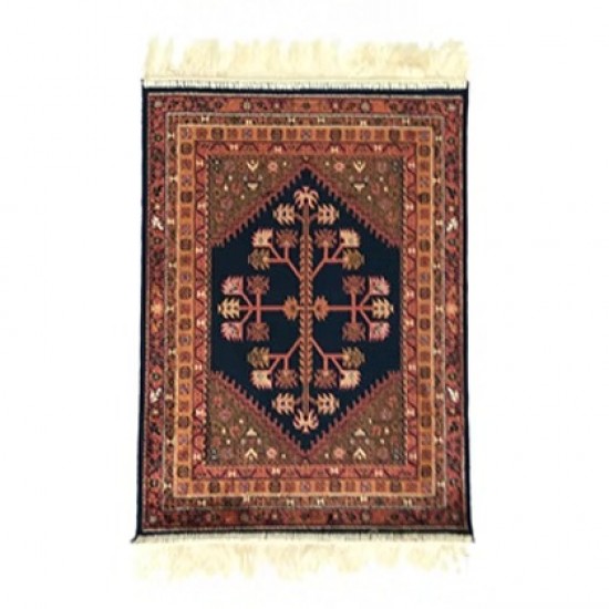 Χαλάκι-Διάδρομος Viscose 67x105cm TREE OF LIFE Μπλέ Χαλάκι-Διάδρομος Viscose 67x105cm TREE OF LIFE Μπλέ