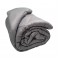 Πάπλωμα Μικροϊνών Stripe ΚΟΜΒΟΣ Grey Satin Stripe - Grey Plain  Μονό 160x240