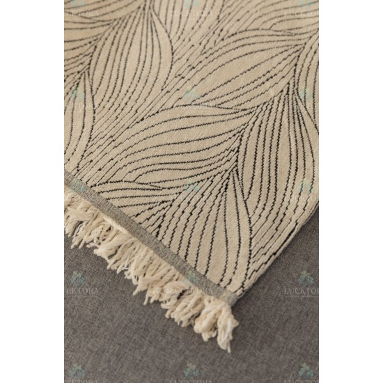 Ριχτάρι Πολυθρόνας Καναπέ 180x180cm Chenille Με Κρόσια C 1-4 Ριχτάρι Πολυθρόνας Καναπέ 180x180cm Chenille Με Κρόσια C 1-4