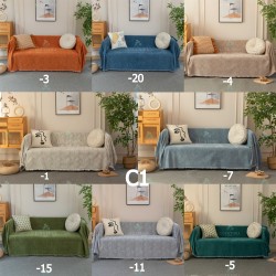 Ριχτάρι Πολυθρόνας  Καναπέ 180x180cm Chenille Με Κρόσια C 1-11