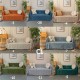 Ριχτάρι Πολυθρόνας Καναπέ 180x180cm Chenille Με Κρόσια C 1-4 Ριχτάρι Πολυθρόνας Καναπέ 180x180cm Chenille Με Κρόσια C 1-4