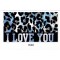Πετσέτα Θαλάσσης 70 x150  I LOVE YOU