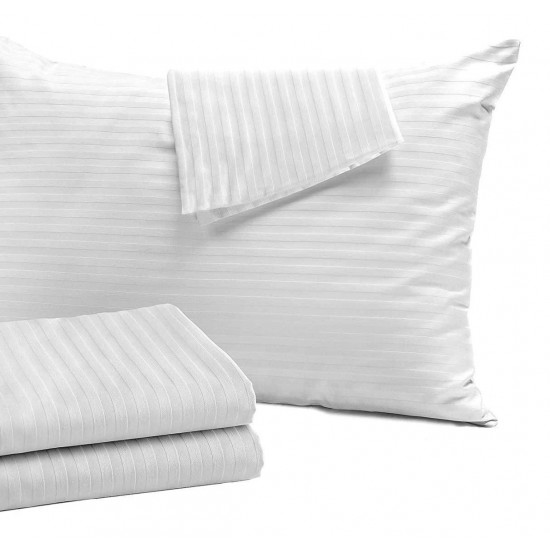 Μαξιλαροθήκη ξενοδοχείου Σατέν-ρίγα 52x72 80%cotton 20%polyester Πεννιέ 220tc Μαξιλαροθήκη ξενοδοχείου Σατέν-ρίγα 52x72 80%cotton 20%polyester Πεννιέ 220tc