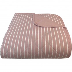 Κουβερλι Υπέρδιπλα 220x240 Stripe Dusty Rose Κουβερλι Υπέρδιπλα 220x240 Stripe Dusty Rose