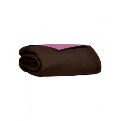 Κουβερλί percale μονόχρωμο Brown / Pink Υπέρδιπλο (220x240) Κουβερλί percale μονόχρωμο Brown / Pink Υπέρδιπλο (220x240)
