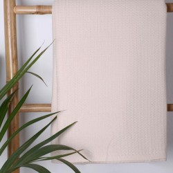 Κουβέρτα πικέ cotton Beige Υπέρδιπλη (220χ240)