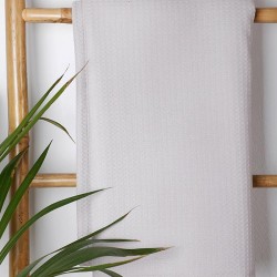 Κουβέρτα πικέ cotton Light Grey Υπέρδιπλη (220χ240)