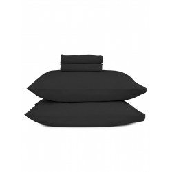 Μαξιλαροθήκες Cotton Feelings 111 Black 50 cm x 70 cm Μαξιλαροθήκες Cotton Feelings 111 Black 50 cm x 70 cm