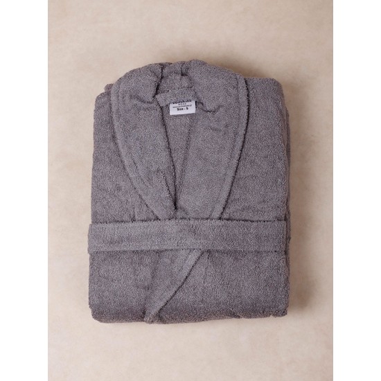 Μπουρνούζι Sunshine Sato με Γιακά Grey Μπουρνούζι Sunshine Sato με Γιακά Grey