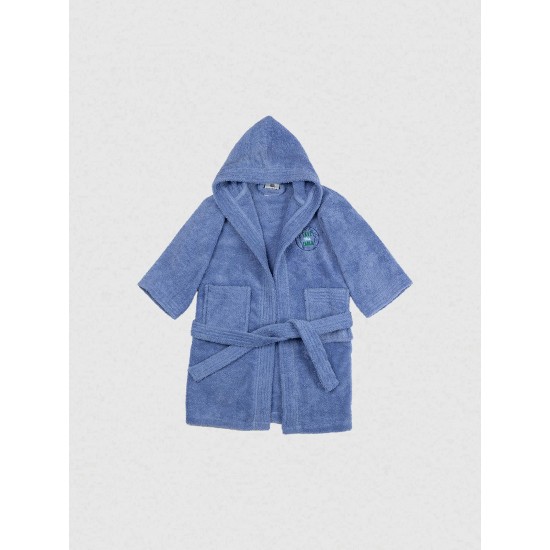 Μπουρνούζι Παιδικό Eco Blue Ηλικία 10-12 Μπουρνούζι Παιδικό Eco Blue Ηλικία 10-12