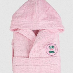 Μπουρνούζι Παιδικό Eco Pink Ηλικία 10-12 Μπουρνούζι Παιδικό Eco Pink Ηλικία 10-12