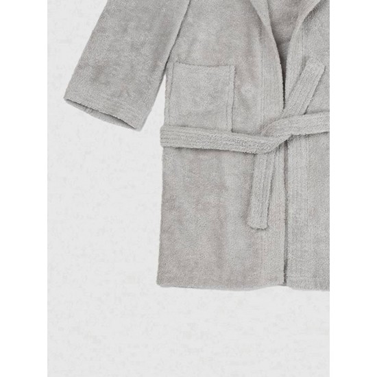 Μπουρνούζι Παιδικό Eco Grey Ηλικία 6-8 Μπουρνούζι Παιδικό Eco Grey Ηλικία 6-8