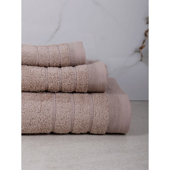 Πετσέτα Χίμπουρι 11 Medium Beige Σετ 3 τεμ. Πετσέτα Χίμπουρι 11 Medium Beige Σετ 3 τεμ.