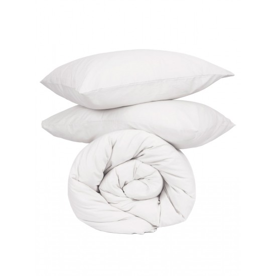 Σετ Σεντόνια Cotton Feelings 100 White Διπλό (200x270) Σετ Σεντόνια Cotton Feelings 100 White Διπλό (200x270)