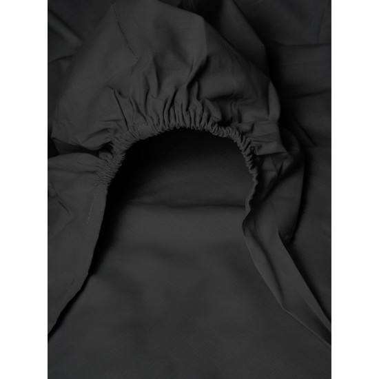 Κατωσέντονο Menta με λάστιχο 21 Black Μονό (100x200+20) Κατωσέντονο Menta με λάστιχο 21 Black Μονό (100x200+20)
