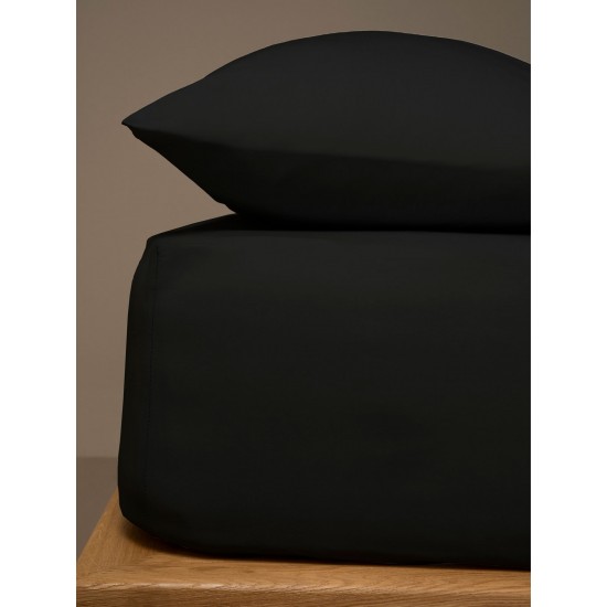 Κατωσέντονο Menta με λάστιχο 21 Black Μονό (100x200+20) Κατωσέντονο Menta με λάστιχο 21 Black Μονό (100x200+20)