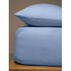 Κατωσέντονο Menta με λάστιχο 16 Light Blue Διπλό (160x200+20)