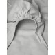 Κατωσέντονο Menta με λάστιχο 18 Light Grey Διπλό (160x200+20)