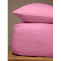 Κατωσέντονο Menta με λάστιχο 13 Pink Ημίδιπλο (120x200+20)