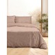 Σετ Σεντόνια Flannel 2040 Pink Μονό (160x260)