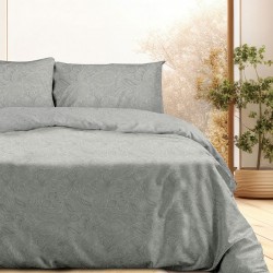 Σετ Σεντόνια Flannel 2040 Grey Μονό (160x260)
