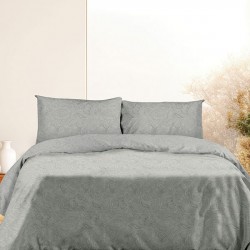 Σετ Σεντόνια Flannel 2040 Grey Μονό (160x260)