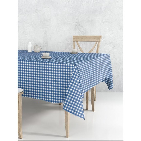 Τραπεζομάντηλο 5467 Blue 140 cm x 140 cm Τραπεζομάντηλο 5467 Blue 140 cm x 140 cm