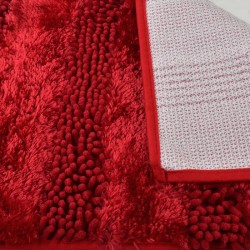 Αντιολισθητικό Πατάκι Μπάνιου Chenille 40x60εκ.Μπορντώ