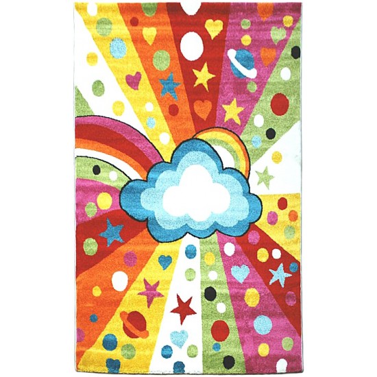 Χαλί BONITA 5353 WHITE-YELLOW 133X190