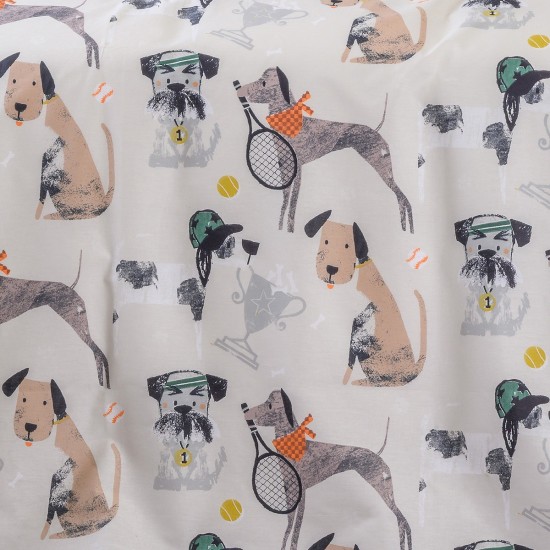 ΣΕΤ ΠΑΠΛΩΜΑΤΟΘΗΚΗ (2 ΤΕΜ.) ΜΟΝΗ DOGGY KIDS LINE (165X245)