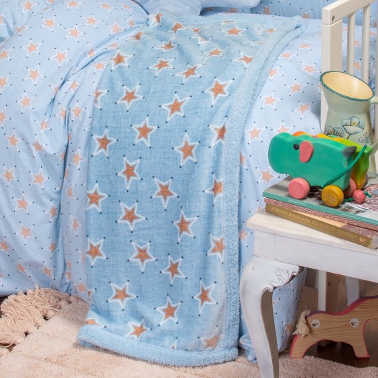 ΚΟΥΒΕΡΤΑ ΑΓΚΑΛΙΑΣ MINI STARS SKY BABY LINE 80 x 105 ΚΟΥΒΕΡΤΑ ΑΓΚΑΛΙΑΣ MINI STARS SKY BABY LINE 80 x 105