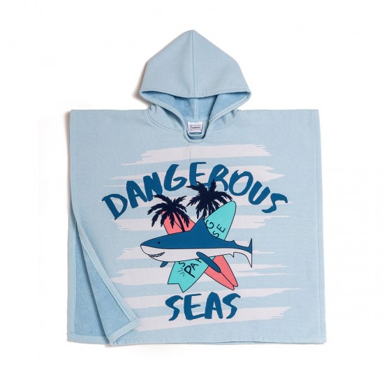 ΠΑΙΔΙΚΟ ΠΟΝΤΣΟ ΘΑΛΑΣΣΗΣ DANGEROUS LIGHT BLUE 60X60 ΠΑΙΔΙΚΟ ΠΟΝΤΣΟ ΘΑΛΑΣΣΗΣ DANGEROUS LIGHT BLUE 60X60