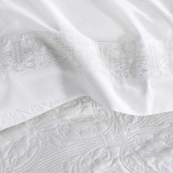 Rythmos Irina - Σετ Κουβερλι Λευκο Σετ 7 Τεμαχια (1 235X250, 2 240X260, 4 50X70)