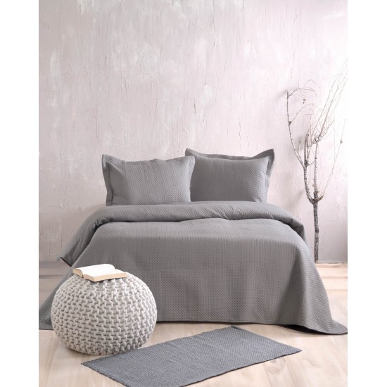 Rythmos Allure Γκρι - Σετ Κουβερλι Υπερδιπλο (220Χ240) Rythmos Allure Γκρι - Σετ Κουβερλι Υπερδιπλο (220Χ240)