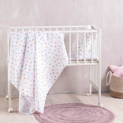 Rythmos Tiny Heart Λευκο - Σετ Σεντονια Βρεφικα 3 Τεμ. Rythmos Tiny Heart Λευκο - Σετ Σεντονια Βρεφικα 3 Τεμ.