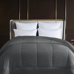 Κουβερτοπάπλωμα Dalia Anthracite Υπέρδιπλο (220x240)