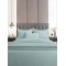 Σετ Σεντόνια Flannel 530 Aqua Διπλό με λάστιχο (150x205+30)