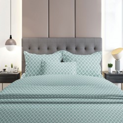 Σετ Σεντόνια Flannel 530 Aqua Μονό με λάστιχο(105x205+30)