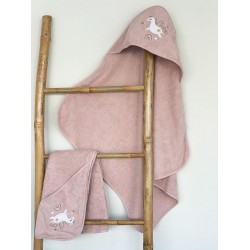 Fluffy Κεντητή Κάπα Powder 75x75