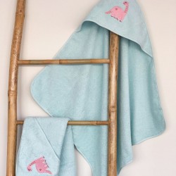 Fluffy Κεντητή Κάπα Light Blue 75x75