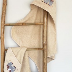 Fluffy Κεντητή Κάπα Beige 75x75