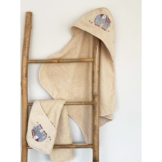 Fluffy Κεντητή Κάπα Beige 75x75