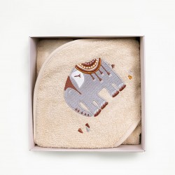 Fluffy Κεντητή Κάπα Beige 75x75