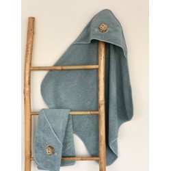 Fluffy Κεντητή Κάπα Blue 75x75