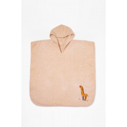 Fluffy Κεντητό Πόντσο Beige one size Fluffy Κεντητό Πόντσο Beige one size