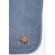 Fluffy Κεντητό Πόντσο Blue one size Fluffy Κεντητό Πόντσο Blue one size