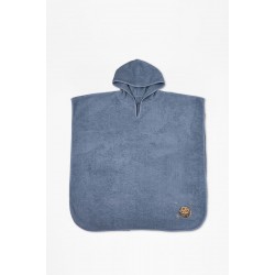 Fluffy Κεντητό Πόντσο Blue one size Fluffy Κεντητό Πόντσο Blue one size